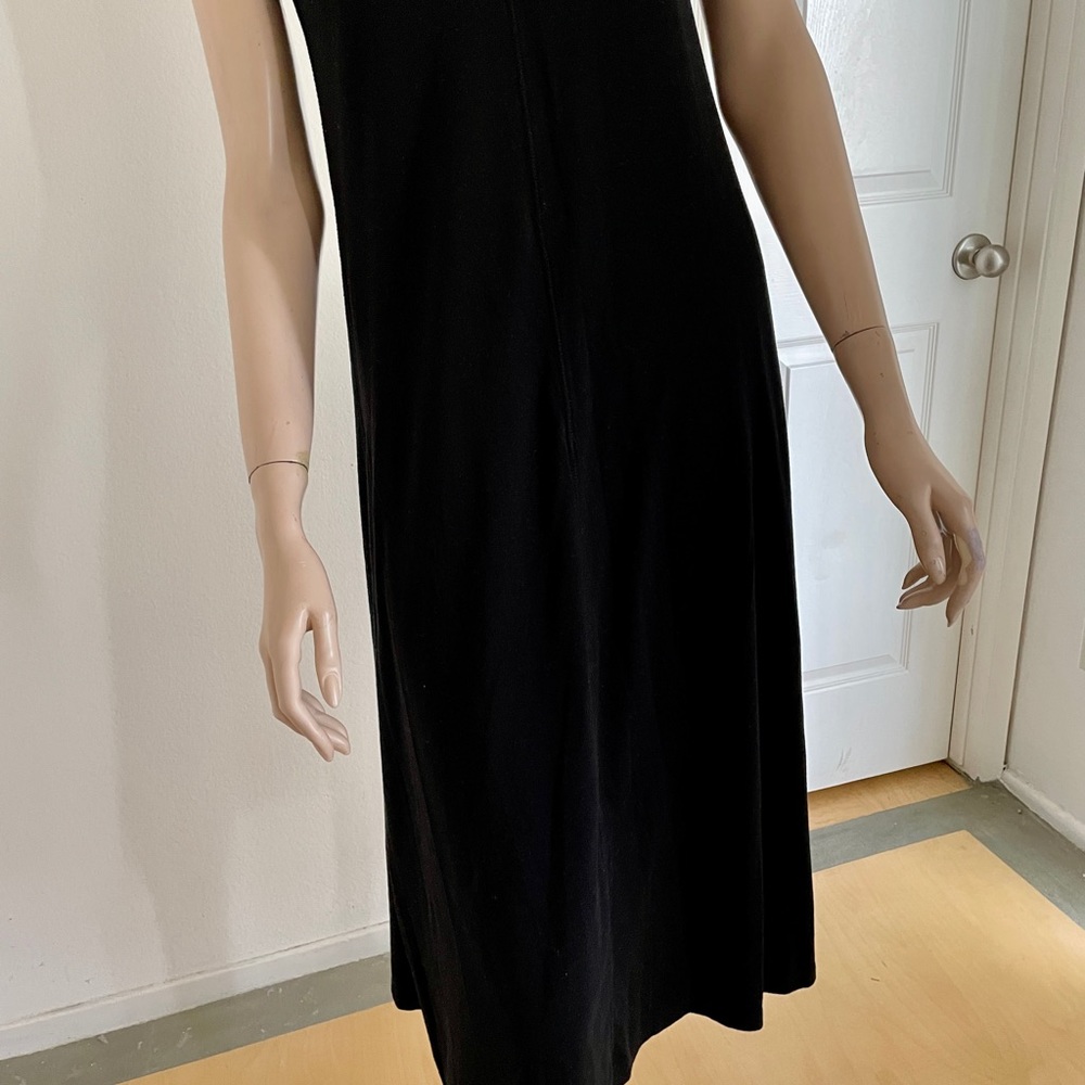 Mango Wanderlust Black Cotton Knit Midi Dress XS/S - Picture 6 of 11
